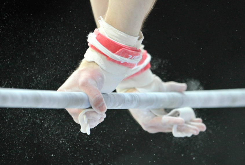 Ladies Uneven Bars Ginnasta USA Power Double Buckle Gymnastics Grips