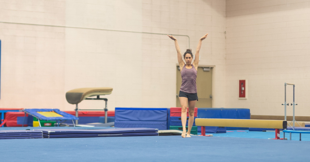 gymnast floor praactice